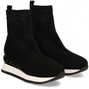 Noa Harmon Bootie Sneakers Womens 7.5 Black Suede High Tops Athletic Shoes